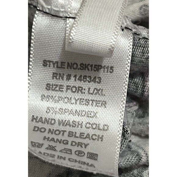 ShoSho Skirt Maxi Large XL High Waist Stretch Gray Pink Boho Hippie Festival - Picture 5 of 5